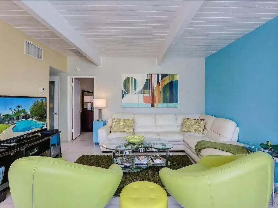 Serene 4 Bed 3 Bath Heated Pool Natural Backyard Heart Of Palm Springs Luaran gambar