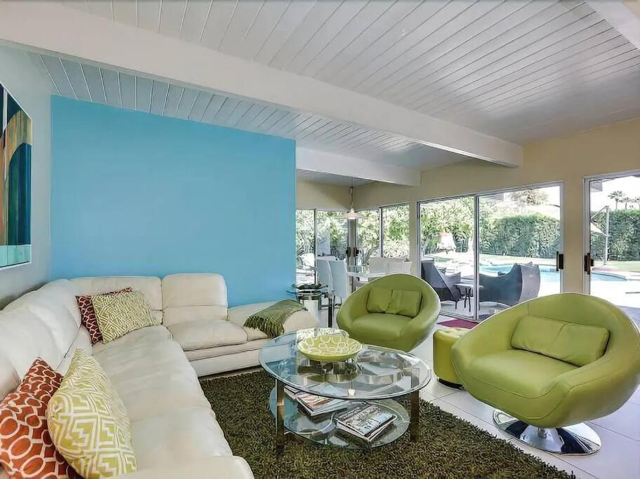 Serene 4 Bed 3 Bath Heated Pool Natural Backyard Heart Of Palm Springs Luaran gambar